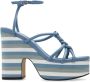 Jimmy Choo Clare sandalen met plateauzool Blauw - Thumbnail 1