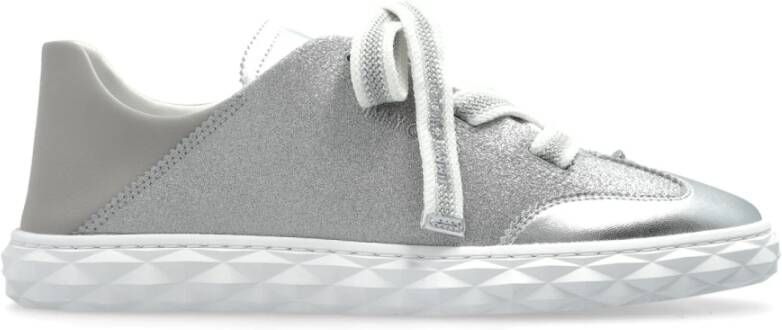 Jimmy Choo Diamantsneakers Gray Dames