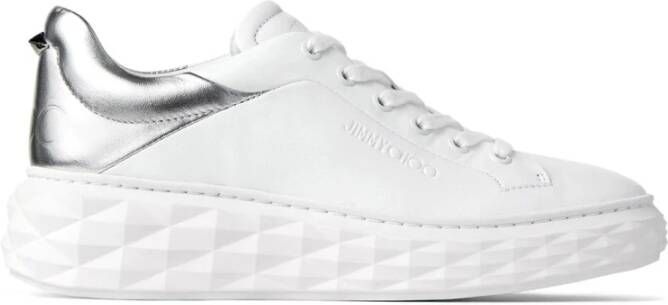 Jimmy Choo Diamond Max Sneakers in Wit White Dames