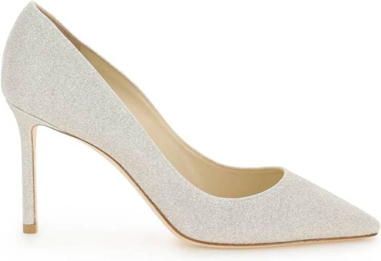 Jimmy Choo Glitter Slip-on Pumps Gray Dames