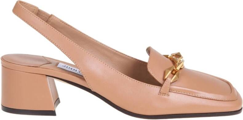 Jimmy Choo Elegante Biscuit Leren Pumps Pink Dames