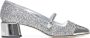 Jimmy Choo Zilver Glitter Platte Schoenen met Parel Detail Gray Dames - Thumbnail 1