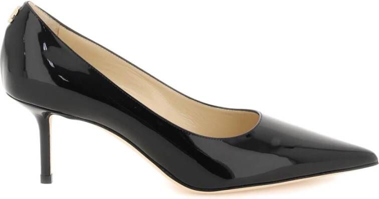 Jimmy Choo Elegante Love Pumps met JC Monogram Black Dames