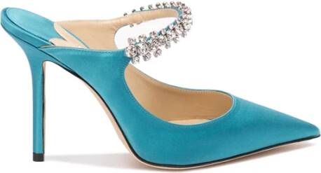 Jimmy Choo Bing muiltjes verfraaid met kristallen Blauw