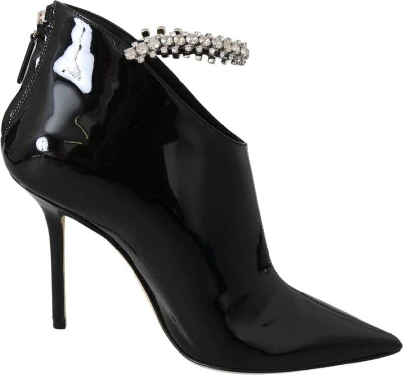 Jimmy Choo Zwarte Blaize 100 Laarzen met Ritssluiting Black Dames