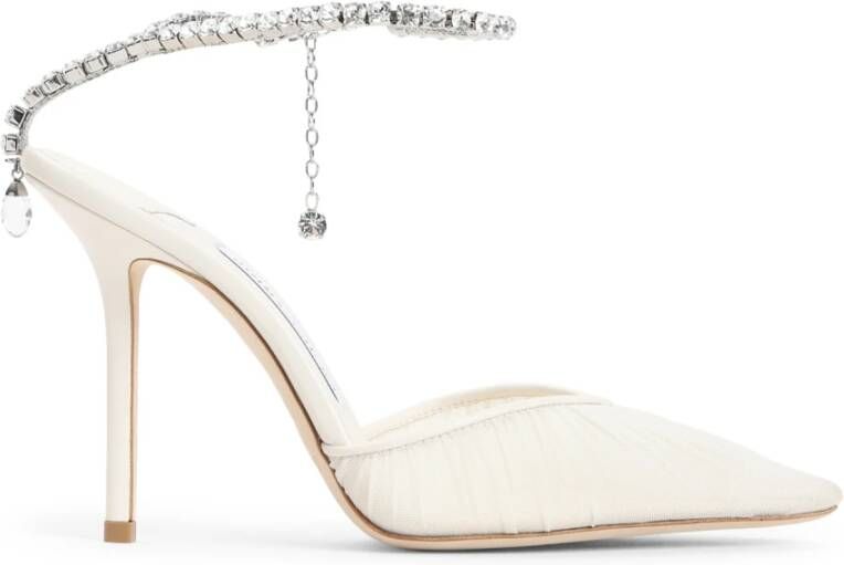 Jimmy Choo Elegante Zwarte Pumps voor Vrouwen Beige Dames