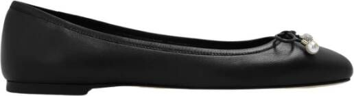 Jimmy Choo Elme Ballerina Flats met kristalversierde parels Black Dames