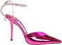 Jimmy Choo Fucsia Leren Pumps Enkelband Pink Dames - Thumbnail 1