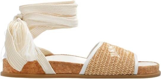 Jimmy Choo Gal sandalen met logo Beige Dames