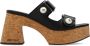 Jimmy Choo Gehakte pantoffels Fayence 95 Black Dames - Thumbnail 1