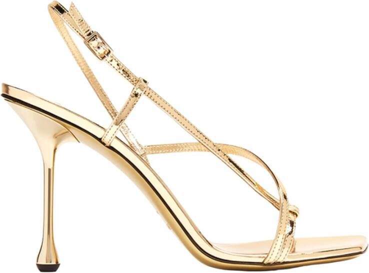 Jimmy Choo Gouden Etana Sandalen Yellow Dames