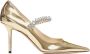 Jimmy Choo Gouden Hak Sandalen Beige Dames - Thumbnail 1