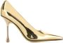 Jimmy Choo Gouden leren pumps met 9 5 cm hak Yellow Dames - Thumbnail 1