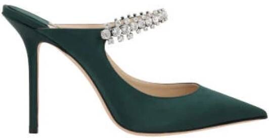 Jimmy Choo Hakken Mules Green Dames