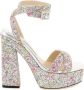 Jimmy Choo Gaia sandalen met plateauzool Zilver - Thumbnail 1