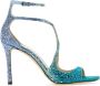 Jimmy Choo Azia sandalen verfraaid met kristal Blauw - Thumbnail 1