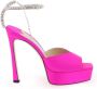 Jimmy Choo Saeda platform sandalen van satijn Pink Dames - Thumbnail 1