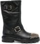 Jimmy Choo Biker II studs enkellaarzen Zwart Dames - Thumbnail 7