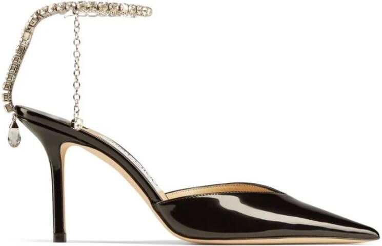 Jimmy Choo Kristal Zwart Elegante Dames Sandalen Black Dames