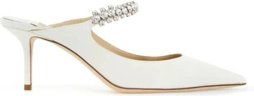 Jimmy Choo Kristalversierde Bing Muiltjes White Dames