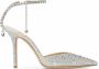 Jimmy Choo Kristalversierde enkelband stiletto's Gray Dames - Thumbnail 1