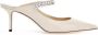 Jimmy Choo Kristalversierde Patent Muiltjes White Dames - Thumbnail 1