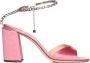 Jimmy Choo Kristalversierde Roze Sandalen Pink Dames - Thumbnail 1