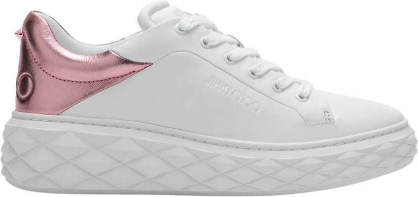 Jimmy Choo Lage Sneaker voor Stijlvolle Look White Dames