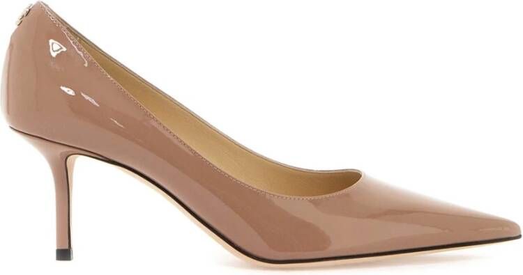 Jimmy Choo Lakleren Love Pumps Beige Dames