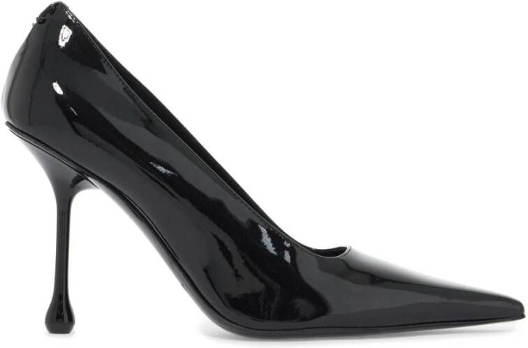 Jimmy Choo Lakleren Pumps met Drop Hiel Black Dames