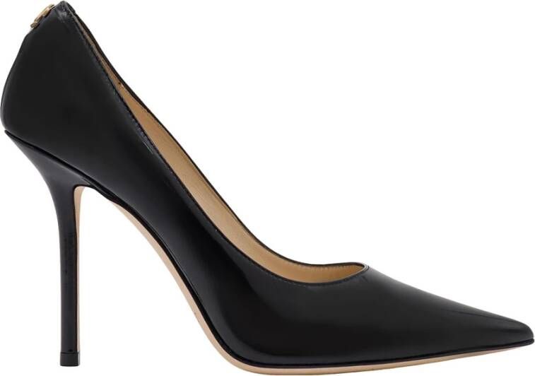 Jimmy Choo Lakleren Stiletto Hakken Black Dames