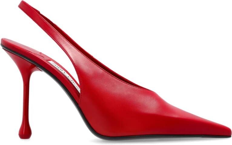 Jimmy Choo Leren hoge hakken Isa Red Dames