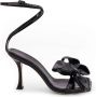 Jimmy Choo Leren Sandalen met Strikdetail Black Dames - Thumbnail 1