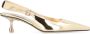 Jimmy Choo Leren Slingback Pumps Puntige Neus Yellow Dames - Thumbnail 1