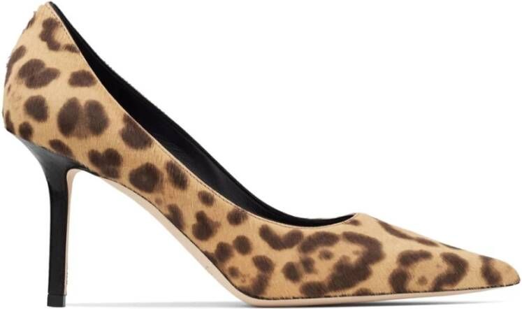 Jimmy Choo Luipaardprint Hak Pumps Brown Dames