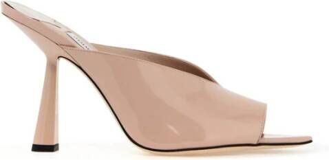 Jimmy Choo Maryanne Patent Leren Muiltjes Pink Dames