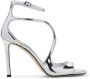 Jimmy Choo Metallic Sandalen voor Vrouwen Ss25 Gray Dames - Thumbnail 1