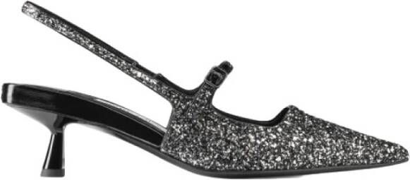 Jimmy Choo Moderne Didi Glitter Leren Pumps Gray Dames