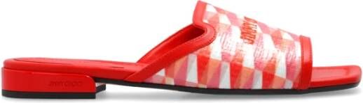 Jimmy Choo Nako slides met logo Multicolor Dames