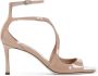 Jimmy Choo Nude & Neutrale Patentleren Sandalen Beige Dames - Thumbnail 1