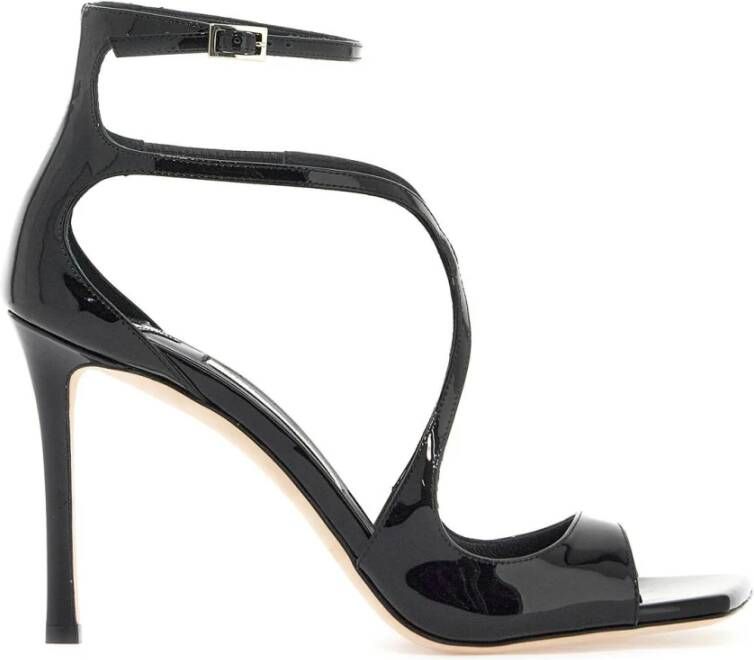 Jimmy Choo Patentleren Azia Sandalen Black Dames