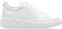 Jimmy Choo Witte Leren Flatform Sneakers met Zilveren Gelamineerd Detail White Dames - Thumbnail 1