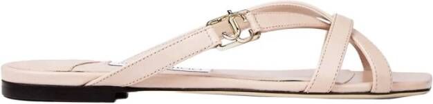 Jimmy Choo Platte Sandalen Pink Dames