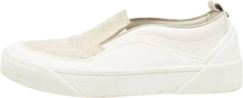 Jimmy Choo Pre-owned Canvas sneakers White Dames