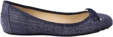 Jimmy Choo Pre-owned Fabric flats Blue Dames