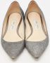 Jimmy Choo Pre-owned Fabric flats Gray Dames - Thumbnail 1