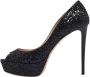 Jimmy Choo Pre-owned Fabric heels Black Dames - Thumbnail 1