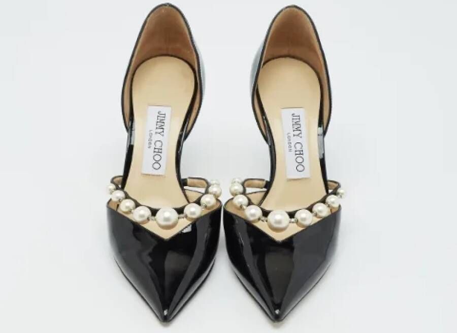 Jimmy Choo Pre-owned Fabric heels Black Dames