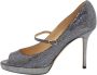 Jimmy Choo Pre-owned Fabric heels Gray Dames - Thumbnail 1