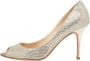 Jimmy Choo Pre-owned Fabric heels Gray Dames - Thumbnail 1